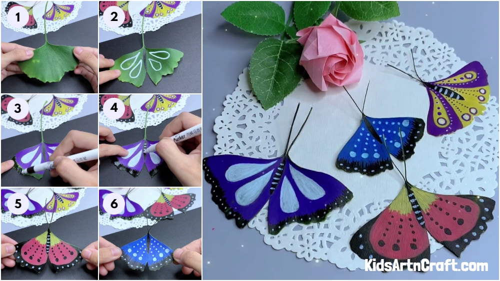 Butterfly leaf craft for kids To Try At Home