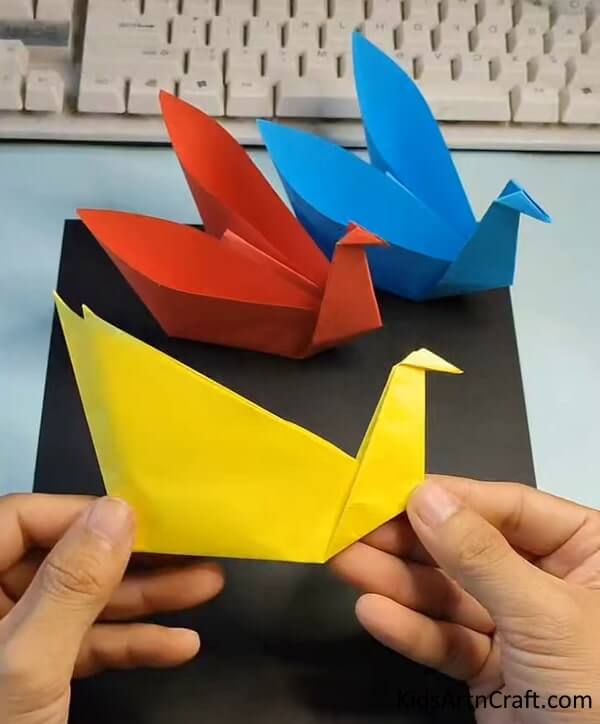DIY Paper Art Projects for Youngsters - Crafting Colorful Birds Using Origami For Kids