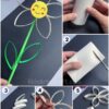DIY Cardboard Tube Flowers step by step Tutorial