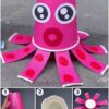 DIY Easy Paper Cup Octopus Craft For Kids