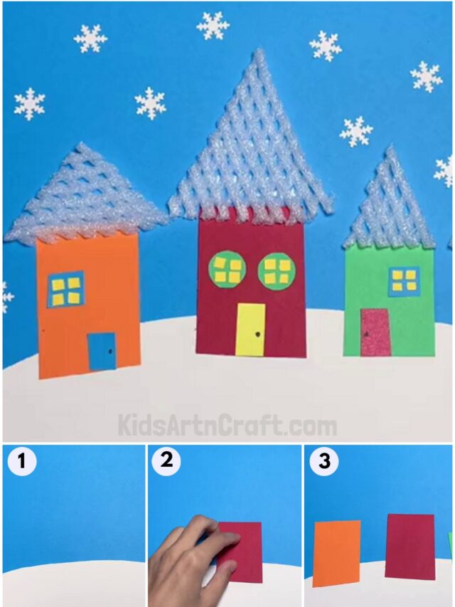 DIY Foam Net Home Craft For Kids - Kids Art & Craft