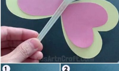 DIY Heart Shape Butterfly Tutorial For Kids