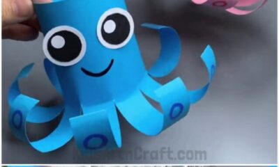 DIY Octopus Paper Craft Tutorial for Kids