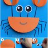 DIY Paper Circle Crab Tutorial For Kids
