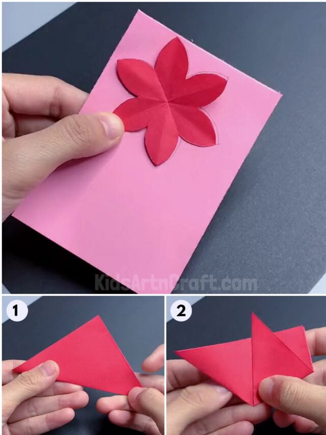DIY Paper Flower Easy Tutorial For Kids