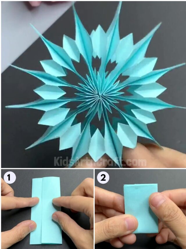 DIY Paper Snowflake Wall Hanging Craft Tutorial
