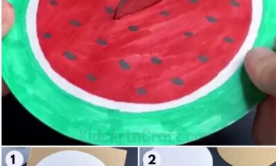 DIY Paper Watermelon Craft For Kids