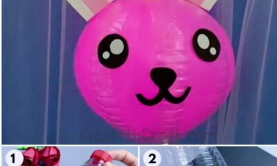 Easy Bunny Craft Using Recycled Plastic Bottles