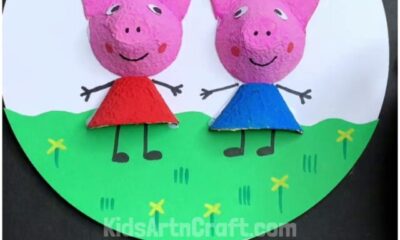 Easy Egg Carton Pigs Step by Step Tutorial For Kids