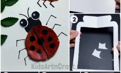 Easy Ladybug Paper Craft For Kids