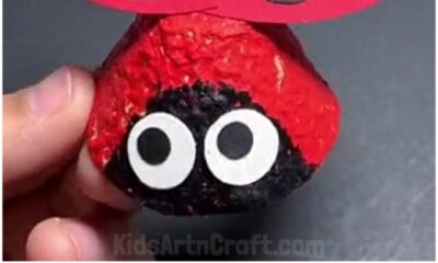 Easy Ladybugs Craft from Recycled Egg Carton