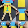 Easy paper robot craft step by step Tutorial