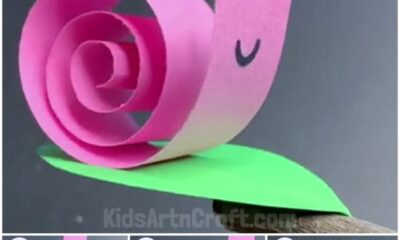 Easy to Make Paper Snail Craft Tutorial for Kids