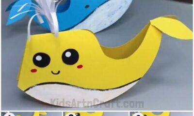 Easy to Make Paper Whale Craft Tutorial for Kids