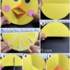 Folded Paper Lemon and Chick Craft Tutorial for Kids