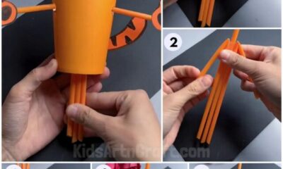 fun-recycled-paper-cup-tiger-craft-for-kids