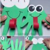 Handprint Craft Paper Frog Easy Craft for Kids