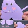 Heart Shaped Paper Mouse Craft Step by Step Tutorial