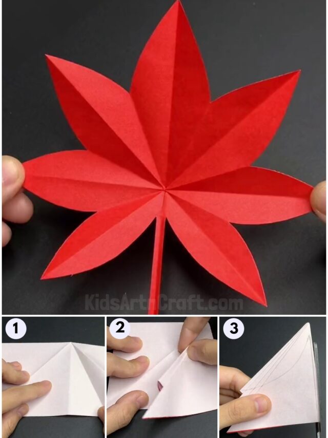 How to Make a Paper Fall Leaf for Kids
