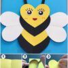 How To Make A Paper Heart Bee Craft Tutorial