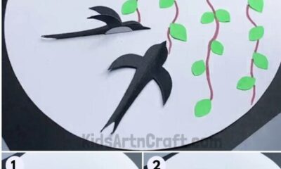 How to Make an Easy Paper Craft Bird Artwork