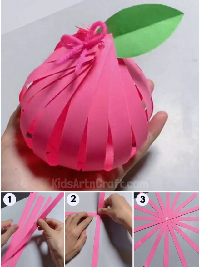 How to Make Apple Craft StepbyStep Tutorial for Kids Kids Art & Craft