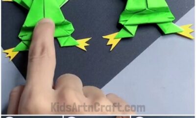 How to Make Origami Paper Frog Step-by-Step Instructions
