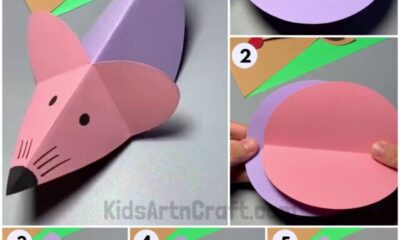 How to Make Paper Mouse Craft Tutorial for Kids