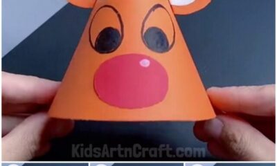 How to Make Paper Reindeer Craft Tutorial