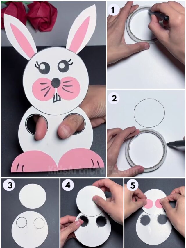 How To Make Simple And Easy Paper Bunny Craft