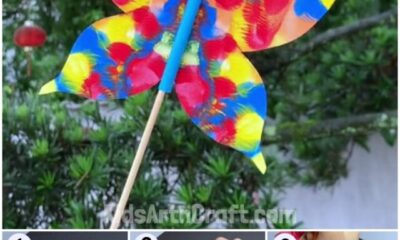 Learn To Make Paper Butterfly Craft with Painting Hack