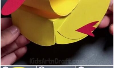 Learn To Make paper duck Craft Tutorial