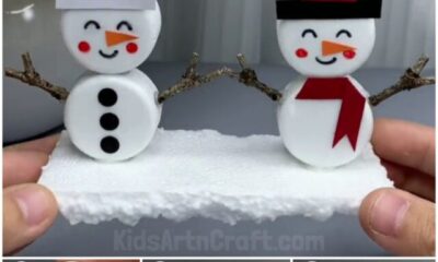 Learn to Make Snowman Tutorial for Kids