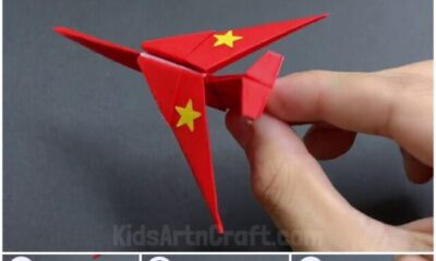 Paper Airplane Origami Step by Step Tutorial For Kids