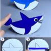 Paper shark Step by Step Tutorial For Kids