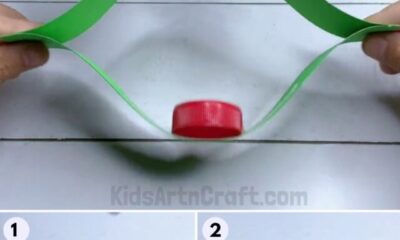 Paper Strips Frog Craft Step By Step Tutorial