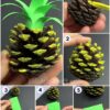Pineapple Pine Cone Step-by-Step Tutorial for Kids