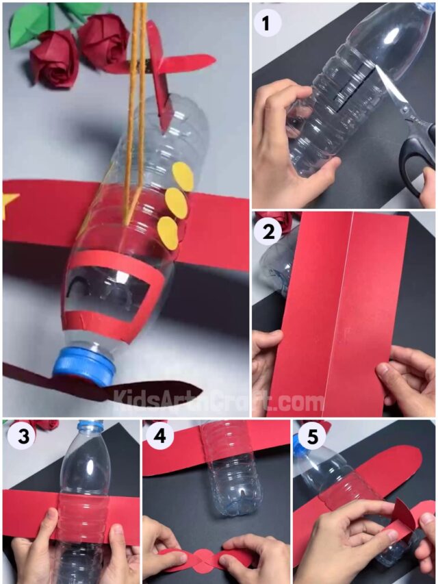 Water Bottle Airplane Tutorial for Kids Kids Art & Craft