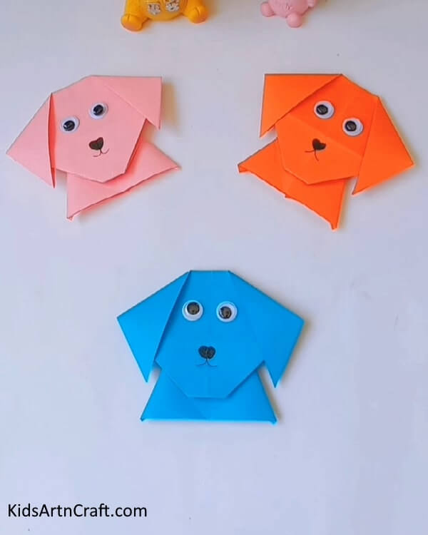 Cute Paper Dogs Craft For Preschoolers - Making a few fun and delightful animal crafts for kids.