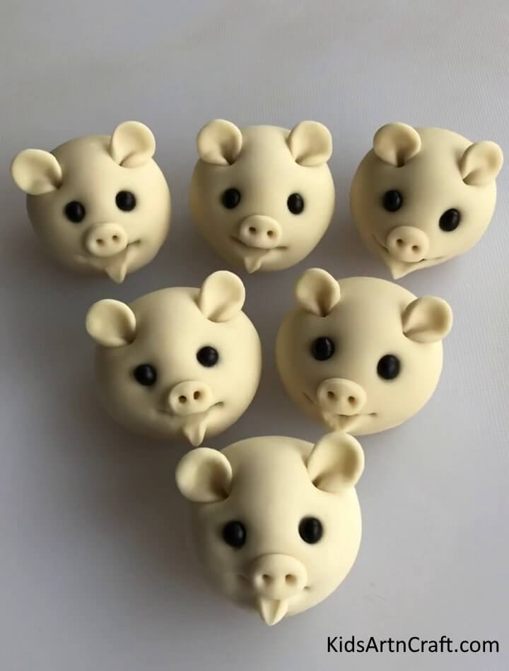 Cute Pig Model Using Clay - Unleash Your White Clay Creativity at Home