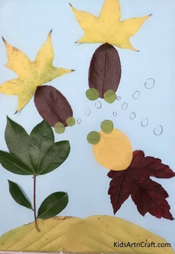 DIY Amazing Way To Make Fish Craft Using Leaf - Crafting With Leaves - Easier Than You Think