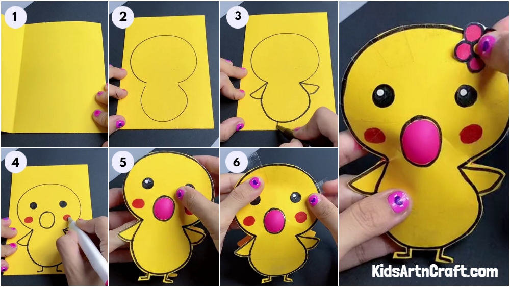 DIY Balloon Chick Craft Tutorial For Kids