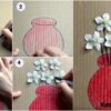 DIY Beautiful Flower Art & Craft Idea On Cardboard With Step by Step Tutorials