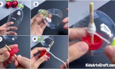 DIY Bottle Cap Spinner Craft For Kids