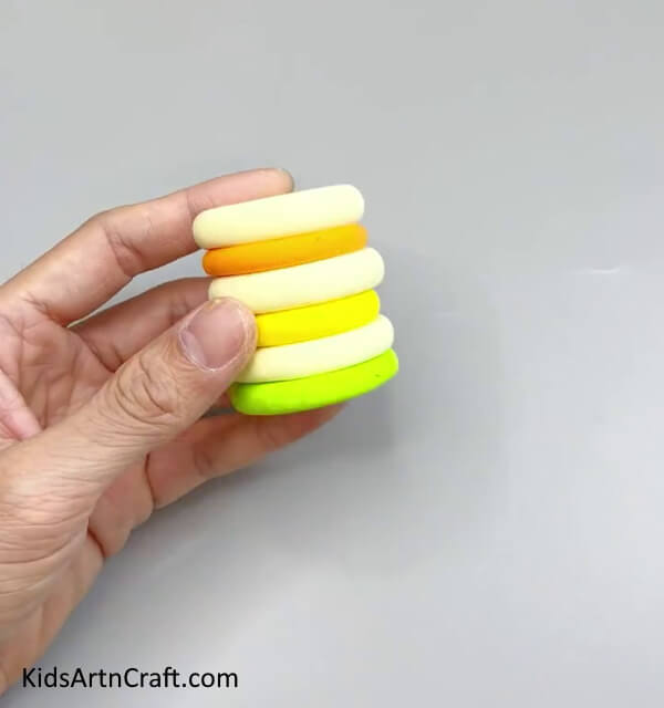 Stacking All The Circles - Mini Clay Cake Crafting for Kids