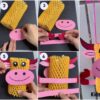 DIY Cow Craft From Fruit Foam Net