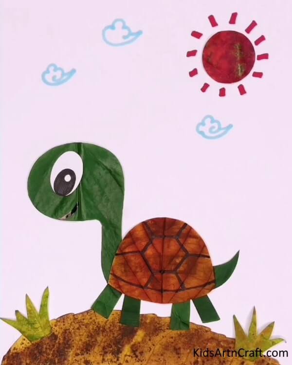 DIY Cute Leaf Turtle Craft - Simple Projects and Activities for Kids that Utilize Leaves 