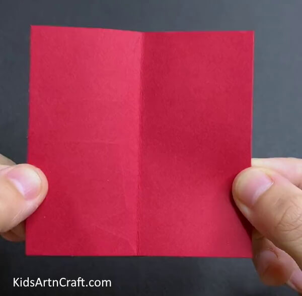 Folding The Paper In Half - Learn how to make a simple paper airplane with this simple tutorial for children. 