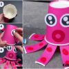 DIY Easy Paper Cup Octopus Craft For Kids