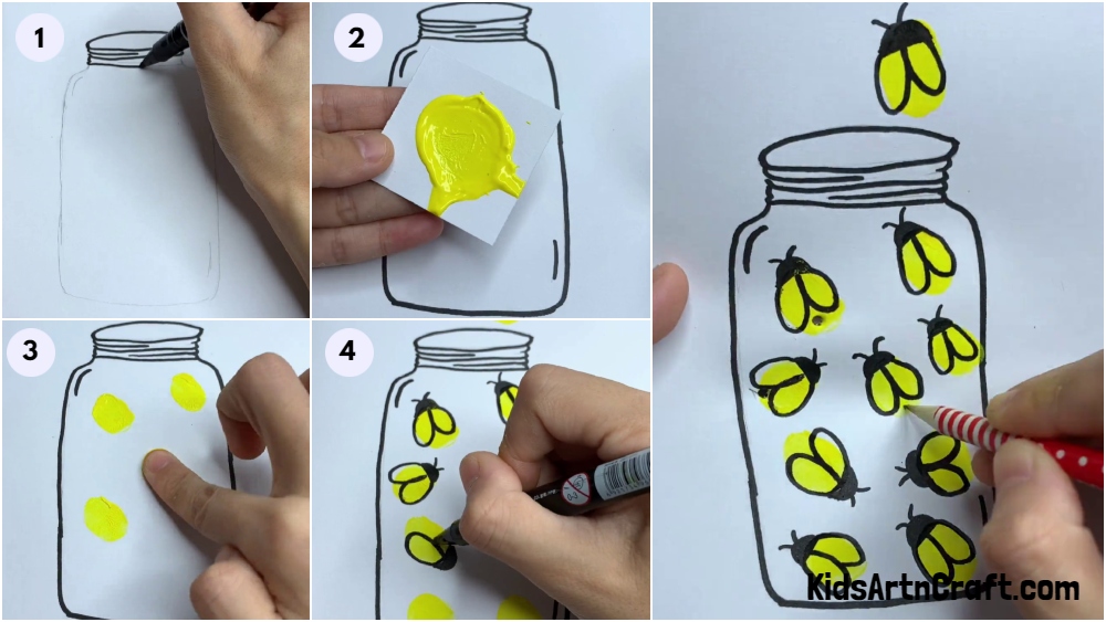 DIY Firefly With String Lights Craft Tutorial For Kids